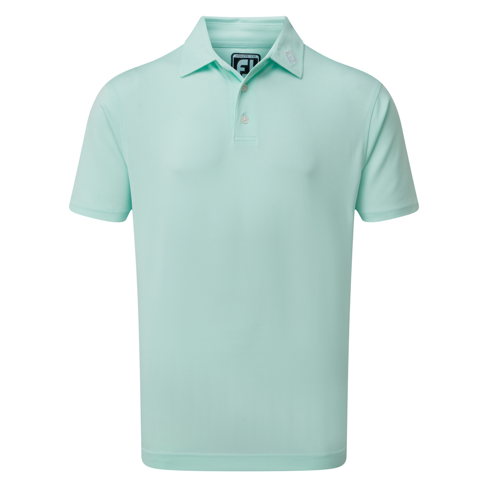 FootJoy Stretch Pique Solid Colour Athletic Fit Golf Shirt